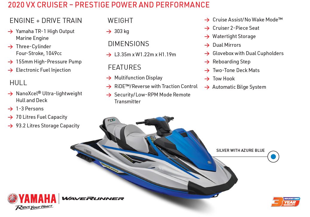 Rogers Boatshop: Yamaha / VX Cruiser / 2020